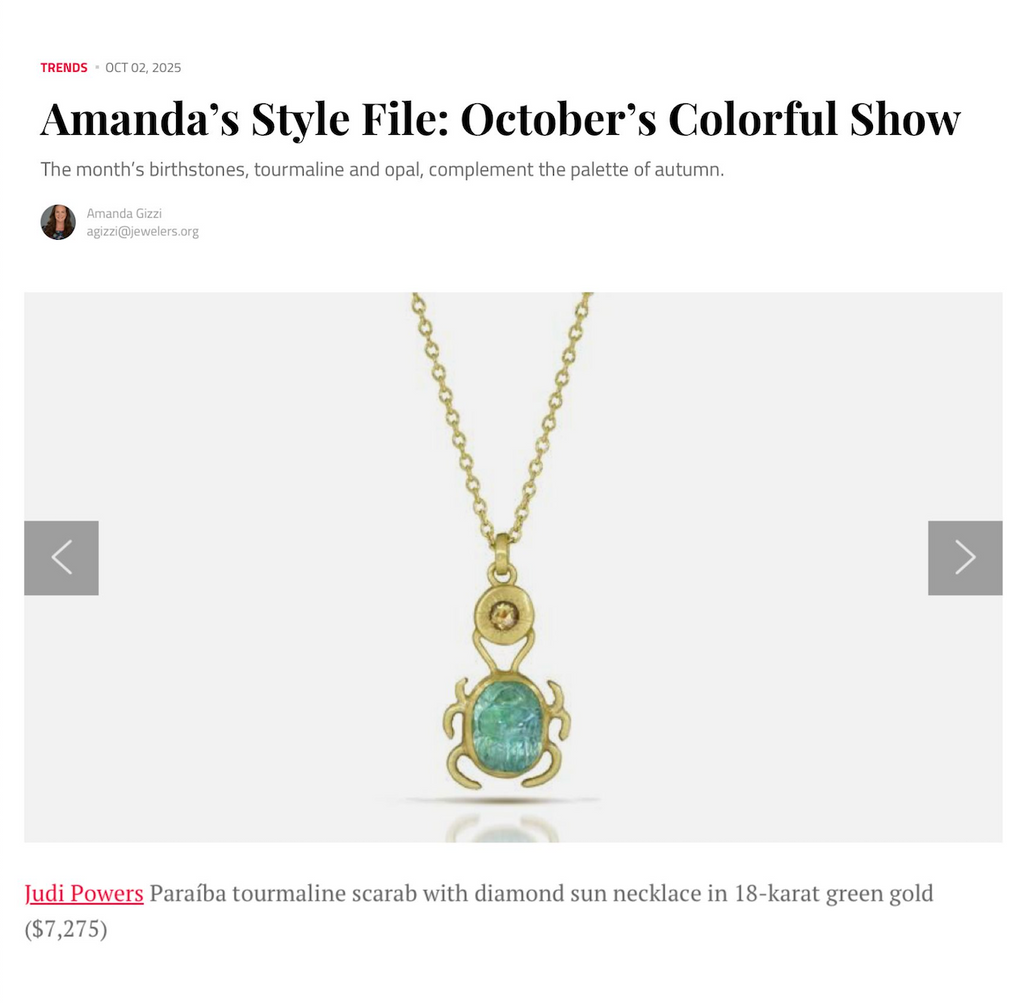 National Jewelers - Amanda's Style File: October's Colorful Show