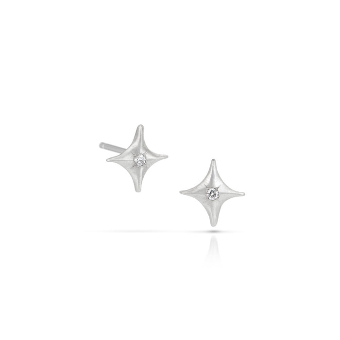 Stella Earrings with Diamond in Platinum