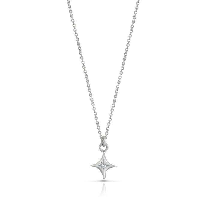Stella Necklace with Diamond in Platinum